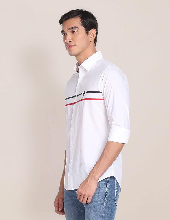 U.S. Polo ASSN. Striped Regular Fit Cotton Shirts for Men - Full Sleeve Mens Casual Shirts - Image 3